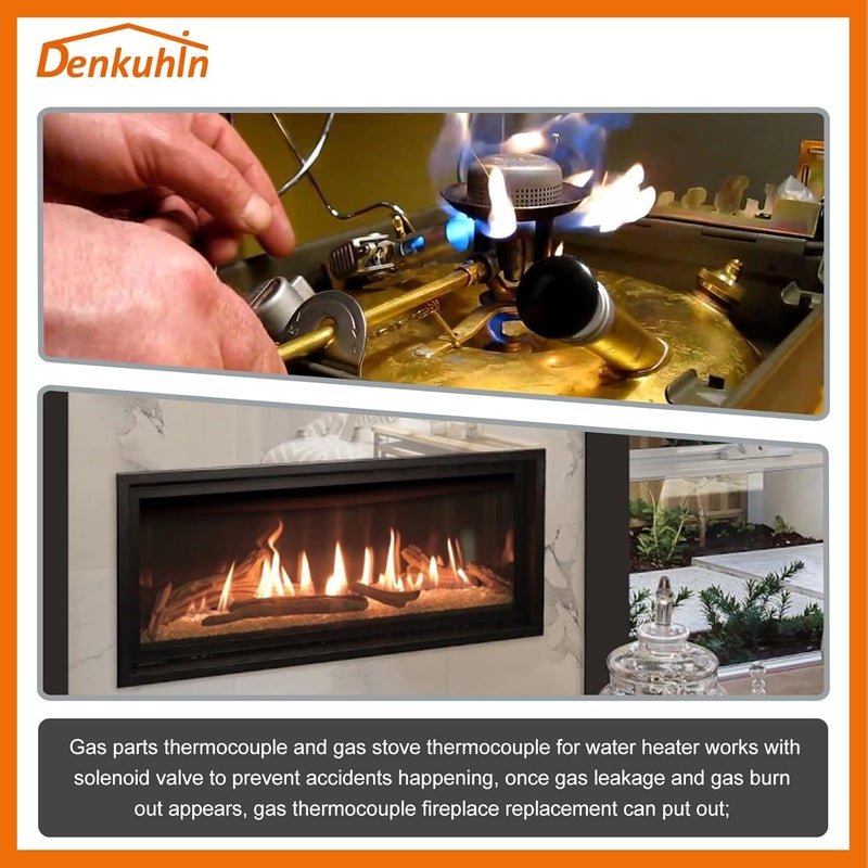 Denkuhin Fire Pit Thermocouple F273117 Fit for Mr-Heater MH12C, MH12T, MH12CS, MH12TS, MH24T, MH24TS, MH42T, Replace F273100, F273105, F273200, F273300, F273305, F273600 (2/Pack) - Image 4